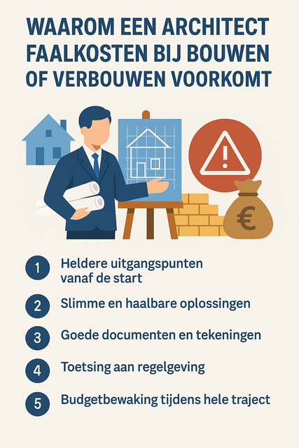 Faalkosten nieuwbouw voorkomen met hulp van architect en slimme app